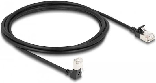 DeLock S/FTP Cat.6a (Gigabit) Cablu de Rețea Ethernet 2m Negru