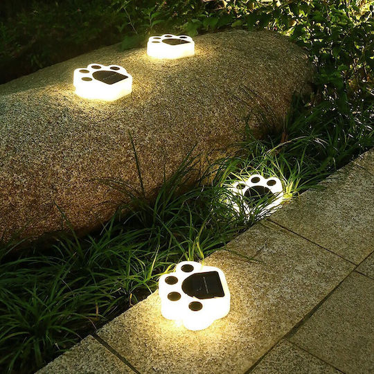 Set 4 Lampi Solare cu Lumină Alb Cald IP65 14x13x3cm
