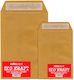 Salko Paper Set Kraft Mailing Envelopes Catalog Envelope 250 Pieces 16.2x22.9cm Beige