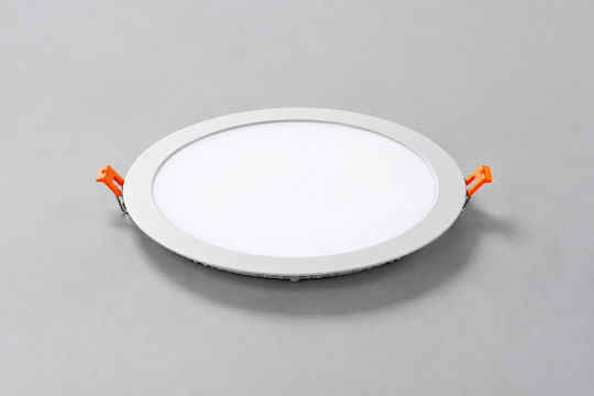 Fan Europe Recessed LED Panel 18W with Warm White Light