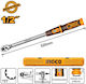 Ingco Drehmomentschlüssel Antriebsgröße 1/2" Mindest-Drehmoment 40-220 Nm