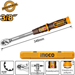 Ingco Δυναμόκλειδο Καρέ 3/8" Ροπής 10-60 Nm HPTW3860N8 Ingco Δυναμόκλειδο Καρέ 3/8" Ροπής 10-60 Nm HPTW3860N8
