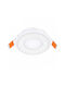 123led Spot Rotund Din Plastic Încorporat Cu LED Și Lumină Alb Cald Alb
