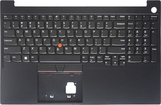 Tastatură Laptop Keyboard Palmrest Lenovo Thinkpad E15 Gen 2 20t8 20t9 20td 20te 5m11a36597 5m11a36702 US Pointer Negru Κωδ.41310uspalm