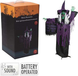 Halloween Μαγισσα Φωτιζομενο Led 170cm Ηχο & Κινηση B O