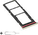 Suport Tăvi SIM Motorola Moto G06 Power Slot Card Microsd + Cheie SIM Inclus Bej Laurel Oak