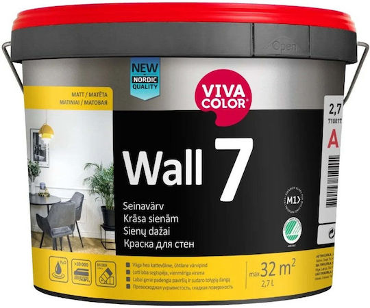 VivaColor Wall 7 2.7lt Χρώμα Τοίχου Ματ
