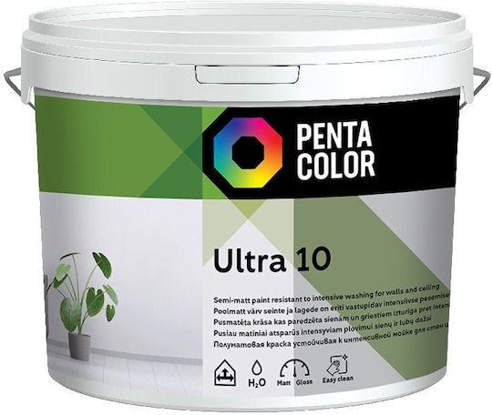 Pentacolor Ultra 10 3lt Weiße Farbe