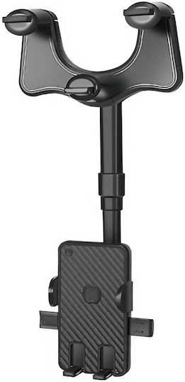 Flippy Suport auto pentru oglinda retrovizoare Rotativ 360 de grade Retractabil Multifuncțional Compatibil cu toate telefoanele mobile Finisaj carbon Negru