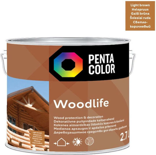 Pentacolor Βερνίκι Επιφάνειας Νερού Καφέ 2.7lt