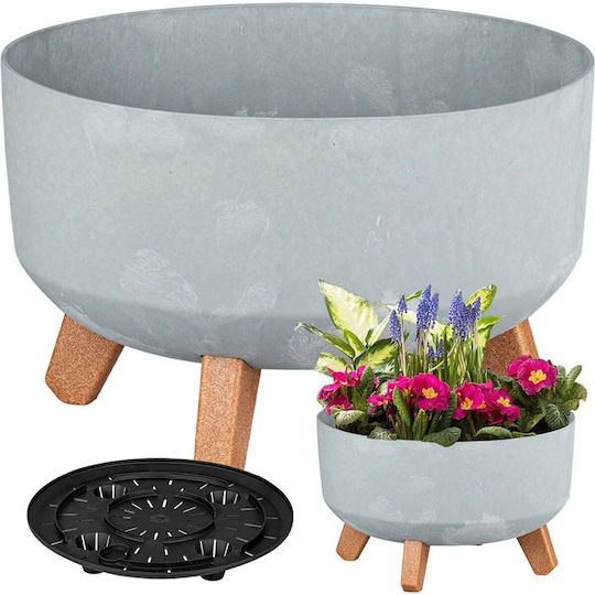 Prosperplast Flower Pot Concrete Concrete Look 38x38cm
