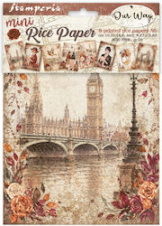 Set of 8 Decoupage Rice Papers Stamperia 10.5×1...
