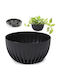 Lamela Mira Kunststoff Blumentopf Schwarz
