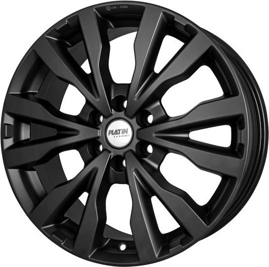 Platin P 86 6.5x16 6x130 Et54 Black Aluminum Car Wheels