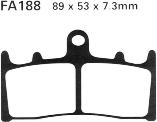 Мотоциклетни Накладки Fa188 Delta Brakes Dl107/db2041 Полуметални