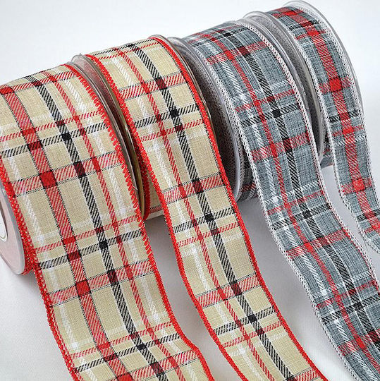 Christmas Ribbon Glasgow 2.3cm 4.3cm 6.7cm X 9m T849