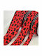 Christmas Ribbon Black Velvet Leopard 2.3cm 4.3cm 6.7cm X 9m T825