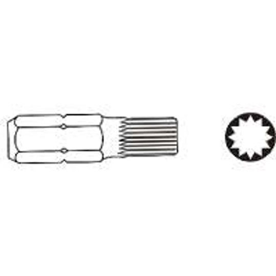 Jonnesway Spline Xzn M12x75mm 6-Hex 10mm D10m75m12a Screwdriver Bit
