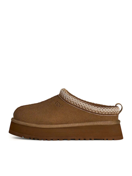 UGG Tazz II Leder Damen Hausschuhe Braune