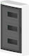 Elektro Plast Wall Mounted Electrical Fuse Box 3 Rows 12 Elements