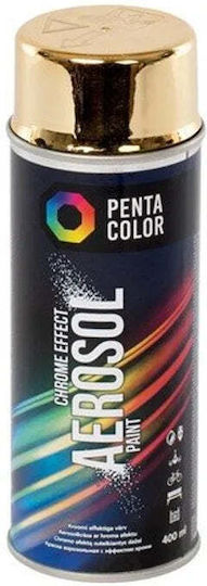Pentacolor Spray Paint With Metallic Gold Effect Penta Gold-chrome 400ml