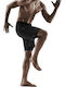 2-in-1 Sport Herren Shorts Schwarz