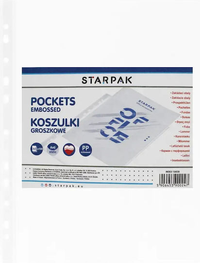 Starpak Plastik Binderblätter Für Dokumente A4 100 Stück