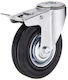 Monroe 11100DB Räder aus Gummi mit Bremse für Kinderwagen 100mm