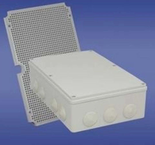 Elektro Plast Електрическа Кутия За Външен Монтаж Водоустойчива IP65 В Сив Цвят