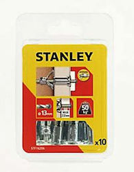 Stanley Metallisches Schraubanker für flache Materialien 13 x 75 mm 10 Stück Stf16206-xj