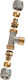 Tdm Brass Detachable Thread Pipe Tee 1460e18x3/4 Wi