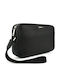 Leder Herren Handtasche Schwarz