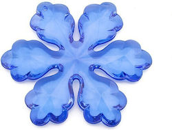 Acrylic Snowflake 100x100mm Blue Blue