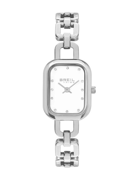 Women's Watch Battery with Silver Stainless Steel Bracelet