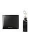 Set Leather Men's Wallet Black
