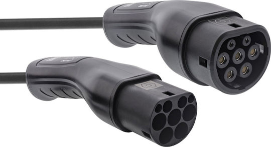 Inline Ladekabel für Elektroautos Type 2 11kw Dreiphasig 7.5m