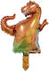 Baloane Zi De Naștere Dinozauri Folie Maro 48 cm