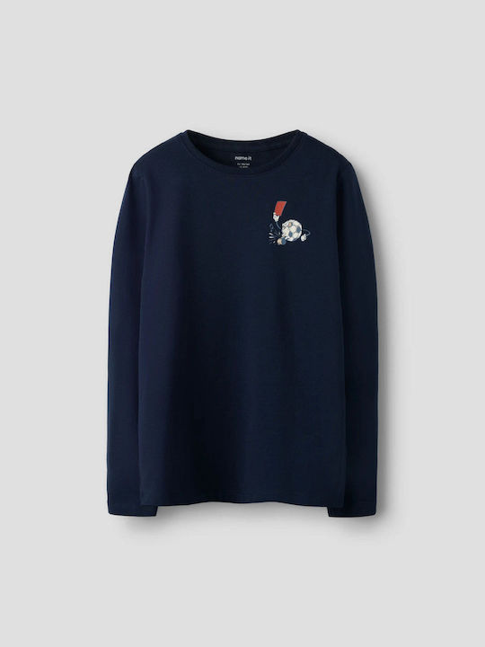 Name It Παιδική Μπλούζα Μακρυμάνικη Navy Μπλε