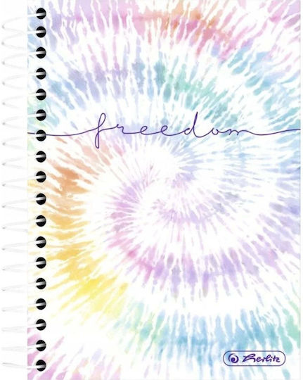 Herlitz Notizbuch Spirale A5 50 Blätter Quadrat mit Hartcover