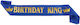 Panglică Aniversară Flippy Birthday King Design Temă Aniversară 160x9,5 Cm Albastră