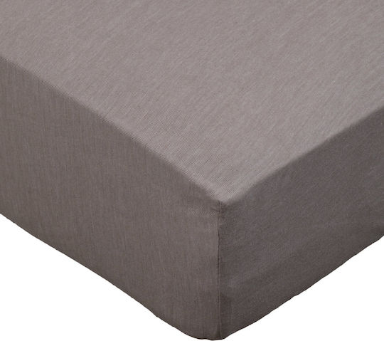Dymo Ημίδιπλο 120x200+25εκ. με Λάστιχο Grey638