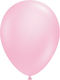 Set of 12 Birthday Latex Balloons Pink with LEDs 25cm