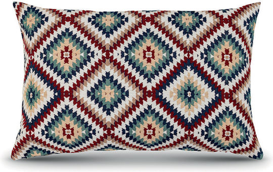 Lino Home Decorative Pillow Case Almeria Burgundy 40x60cm