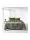 Kentia Husă de pătură Set King Size 260x240cm Notturno Verde 220 GSM