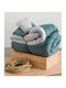 Vesta Home Vesta Home Steppdecke Halbdoppel 190x230cm Türkis 12,5 Togs