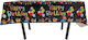 Husă De Masă Pentru Petreceri Flippy Folie Print Balon La Mulți Ani 137 X 274 Cm Neagră