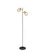 Domoletti Floor Lamp with E14 Bulb Socket Black/Gold