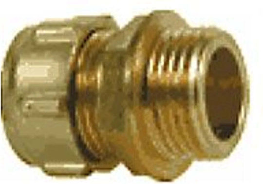 Conex Straight Connector Gz Conex 302 18x3/4'' Brass