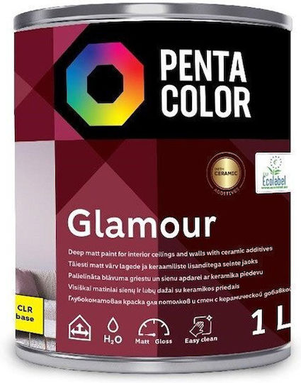 Pentacolor Vopsea Plastică Utilizată Pentru Uz Intern Glamour Clr B 1lt