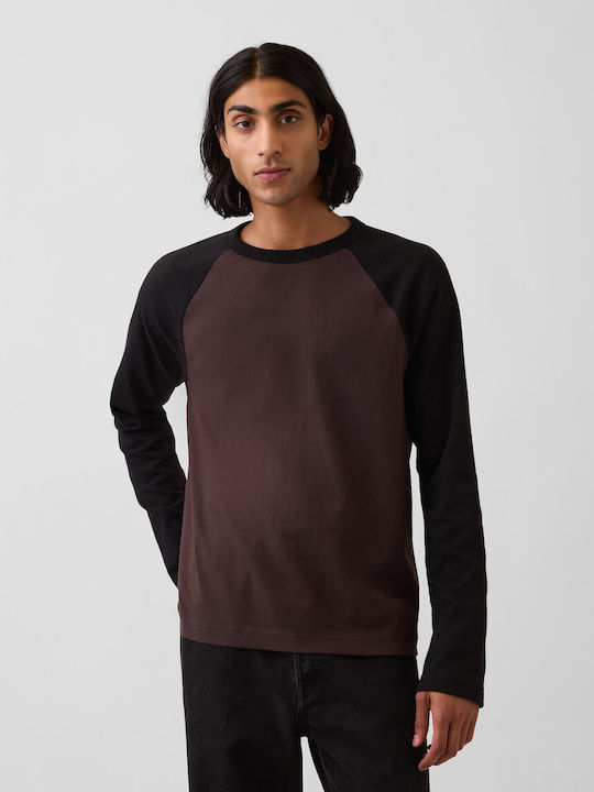GAP Μπλούζα Warm Dark Brown